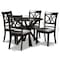 Baxton Studio Julia Grey Upholstered and Dark Brown Finished Wood 5-Piece Dining Set 168-10759-10892 - alternate 9